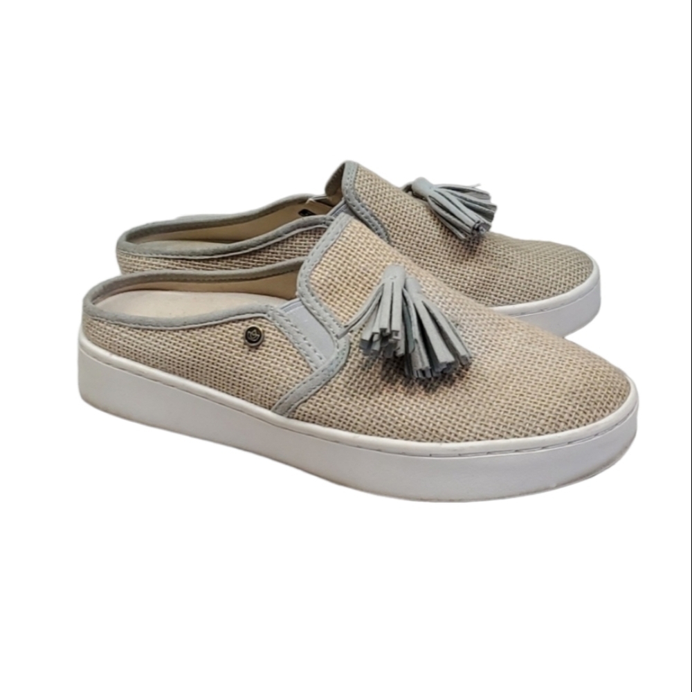 Spenco Womens Comfort Canvas Platform Loafers Slip on shoes sz 6B